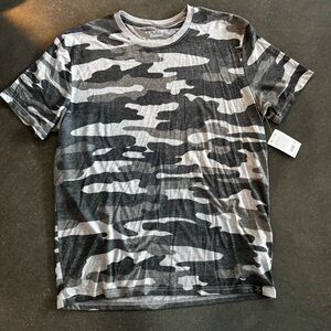 Men's Lucky Brand Camo Crewneck T-Shirt - Gray/Black